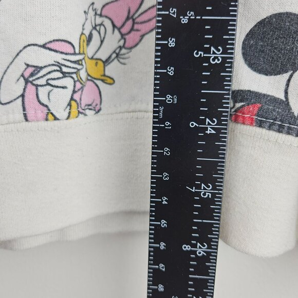 MICKEY AND FRIENDS Sweatshirt All Over Print Womens XL Cotton Blend CUTE - Picture 8 of 10